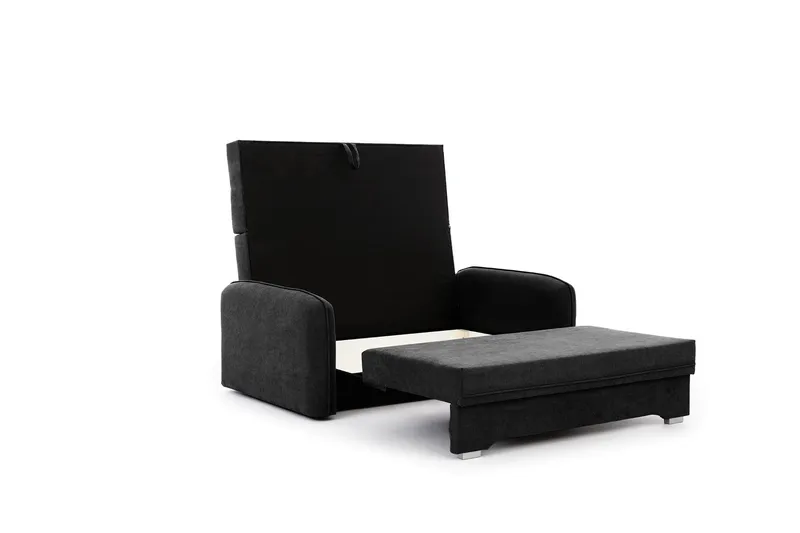 Manita Bäddsoffa med Förvaring 2-sits - Svart - Möbler - Soffa - Bäddsoffa