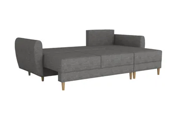 Manstad Hörnbäddsoffa - Brun - Möbler - Soffa - Bäddsoffa