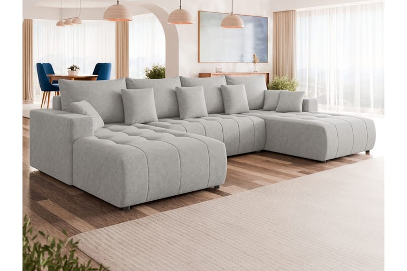 Mardon Bäddsoffa Dubbeldivan 4-sits - Grå - Möbler - Soffa - Bäddsoffa