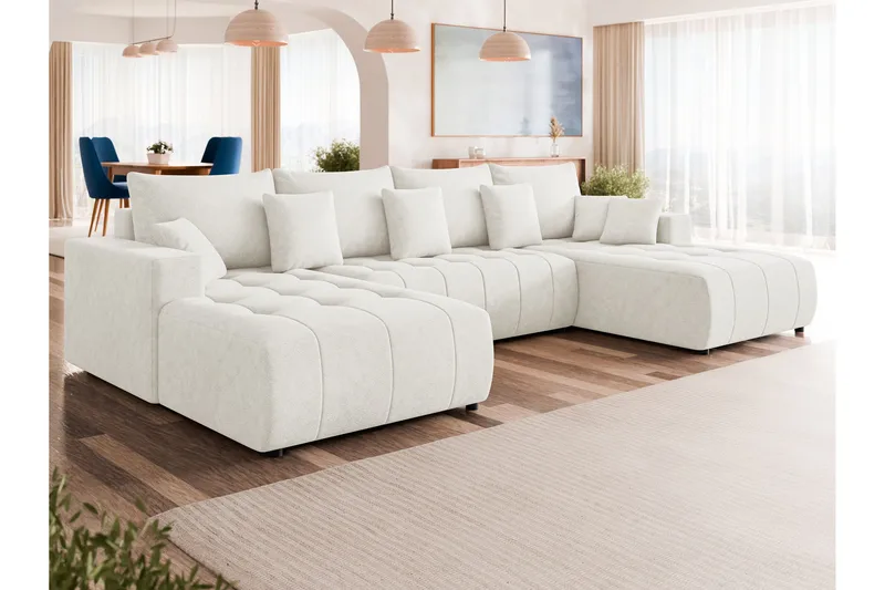 Mardon Bäddsoffa Dubbeldivan 4-sits - Vit - Möbler - Soffa - Bäddsoffa