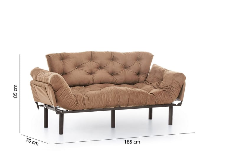Maryborough Bäddsoffa 2-sits - Ljusbrun - Möbler - Soffa - Bäddsoffa