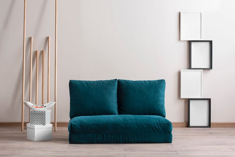 Maydena Bäddsoffa 2-sits 120x185 - Turkos - Möbler - Soffa - Bäddsoffa