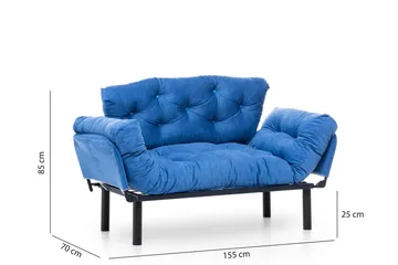 Mezonzo 2-sits Bäddsoffa - Blå - Möbler - Soffa - Bäddsoffa