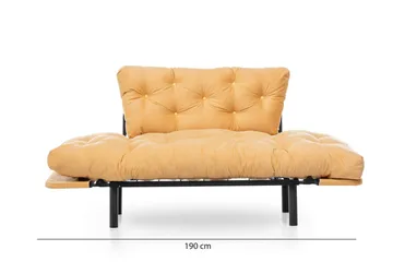 Mezonzo 2-sits Bäddsoffa - Gul - Möbler - Soffa - Bäddsoffa
