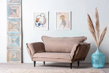 Mezonzo 3-sits Bäddsoffa - Brun - Möbler - Soffa - Bäddsoffa