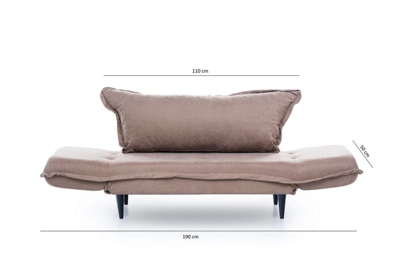 Mezonzo 3-sits Bäddsoffa - Brun - Möbler - Soffa - Bäddsoffa