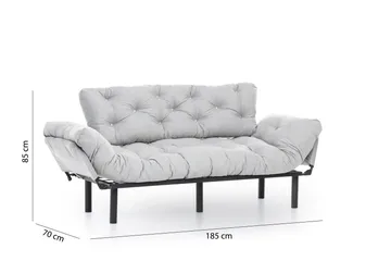 Mezonzo 3-sits Bäddsoffa - Grå - Möbler - Soffa - Bäddsoffa