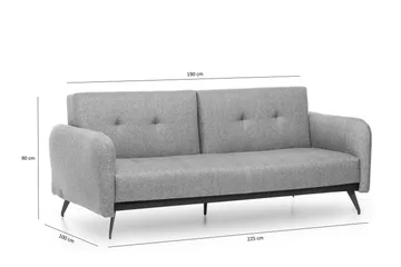 Mezonzo 3-sits Bäddsoffa - Grå - Möbler - Soffa - Bäddsoffa