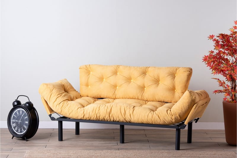 Mezonzo 3-sits Bäddsoffa - Gul - Möbler - Soffa - Bäddsoffa