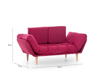 Mezonzo 3-sits Bäddsoffa - Röd - Möbler - Soffa - Bäddsoffa
