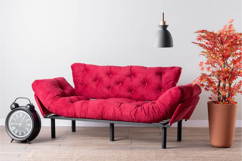 Mezonzo 3-sits Bäddsoffa - Röd - Möbler - Soffa - Bäddsoffa