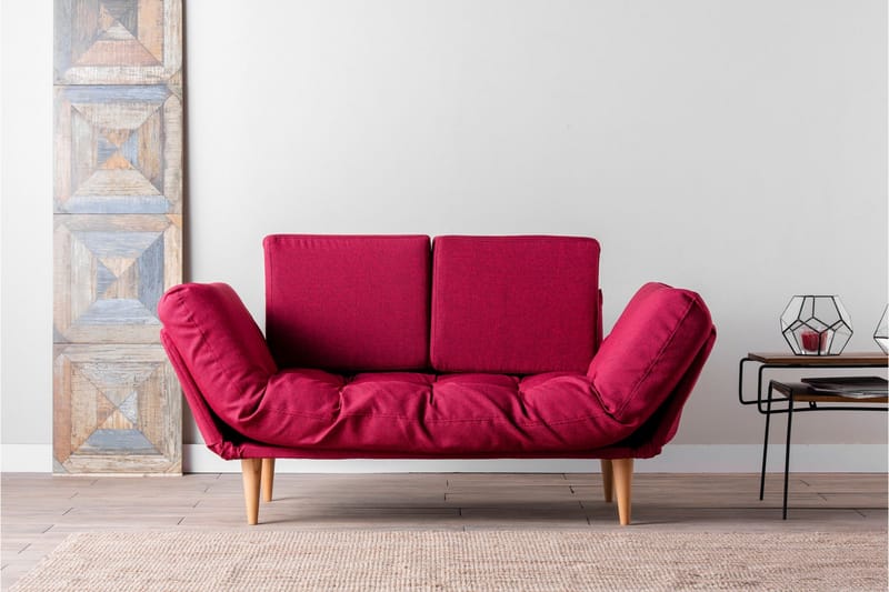 Mezonzo 3-sits Bäddsoffa - Röd - Möbler - Soffa - Bäddsoffa