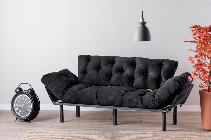 Mezonzo 3-sits Bäddsoffa - Svart - Möbler - Soffa - Bäddsoffa