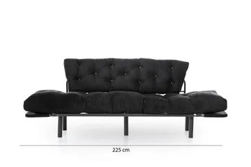 Mezonzo 3-sits Bäddsoffa - Svart - Möbler - Soffa - Bäddsoffa