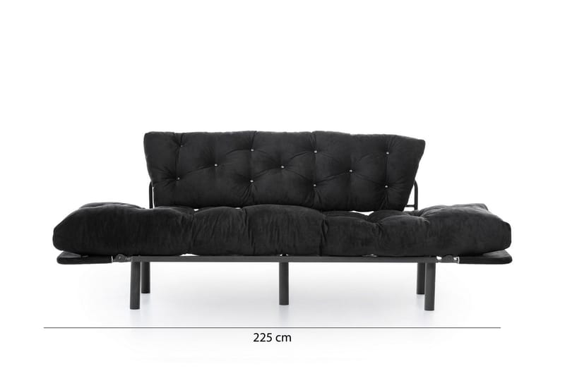 Mezonzo 3-sits Bäddsoffa - Svart - Möbler - Soffa - Bäddsoffa