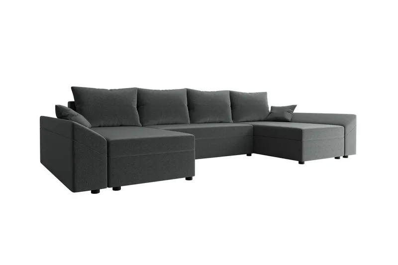Midfeld 4-sits Hörnbäddsoffa Dark grey