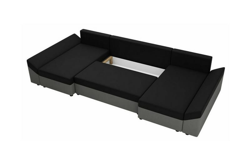 Midfeld 4-sits Hörnbäddsoffa Dark grey - Möbler - Soffa - Bäddsoffa