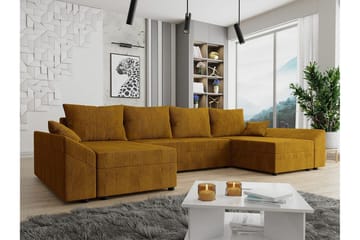 Midfeld 4-sits Hörnbäddsoffa Dark yellow - Möbler - Soffa - Bäddsoffa