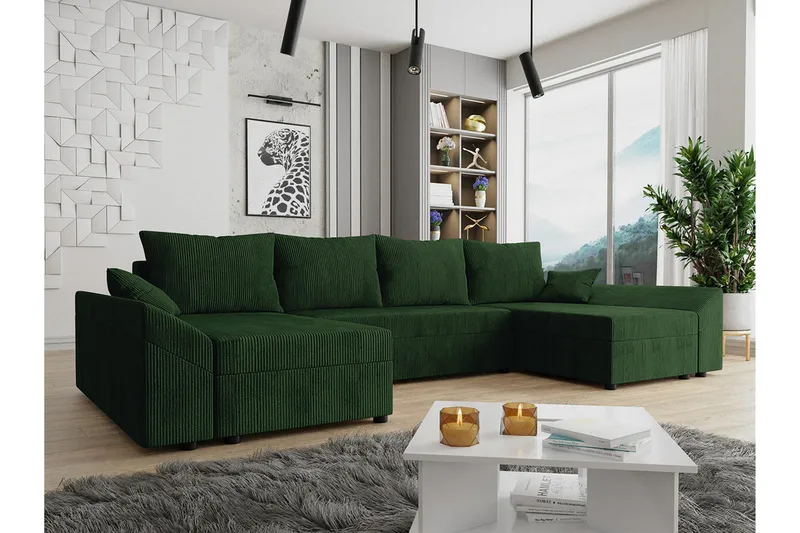 Midfeld 4-sits Hörnbäddsoffa - Möbler - Soffa - Bäddsoffa