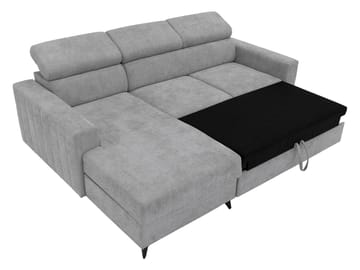 Milano 3-sits Bäddsoffa divan höger med förvaring - Beige - Möbler - Soffa - Bäddsoffa