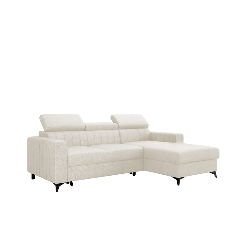 Milano 3-sits Bäddsoffa divan höger med förvaring - Beige - Möbler - Soffa - Bäddsoffa