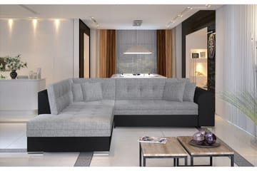 Moclino Hörnbäddsoffa - Grå/Svart - Möbler - Soffa - Bäddsoffa