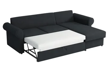 Monaco Hörnsoffa LED-belysning - Blå - Möbler - Soffa - Bäddsoffa