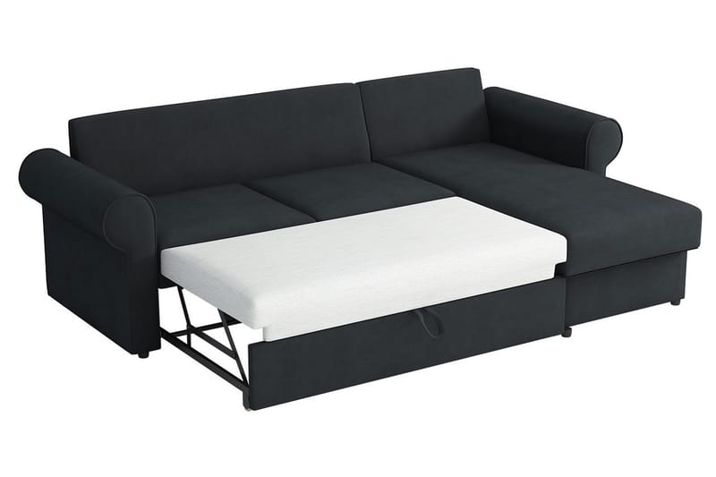 Monaco Hörnsoffa LED-belysning - Blå - Möbler - Soffa - Bäddsoffa