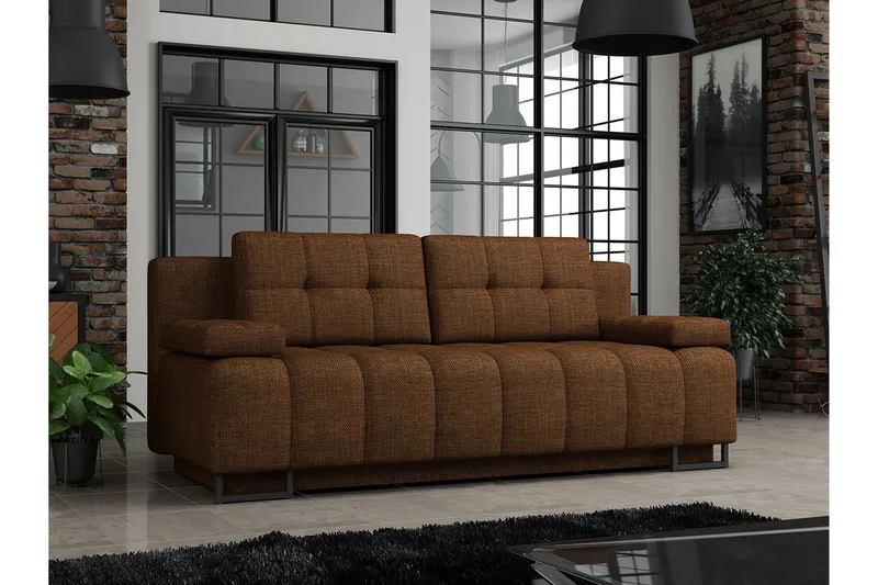 Morenia 3-sits Bäddsoffa - Brun - Möbler - Soffa - Bäddsoffa