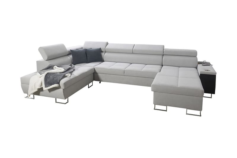Morenia 4-sits Bäddsoffa Vänster - Vit - Möbler - Soffa - Bäddsoffa