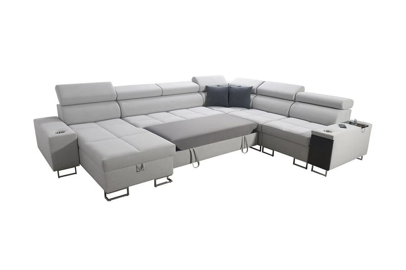 Morenia 4-sits Hörnbäddsoffa Vänster - Ljusgrå - Möbler - Soffa - Bäddsoffa
