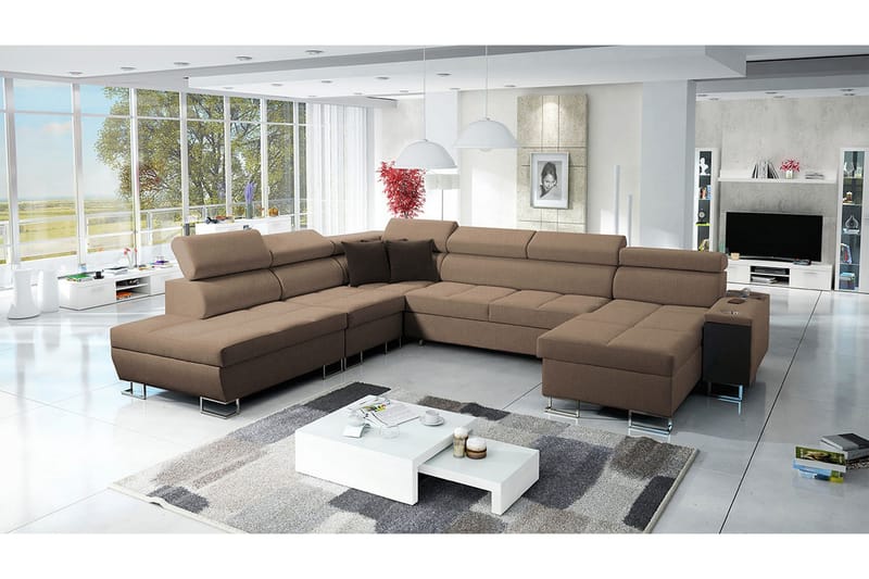 Morenia Bäddsoffa m. Divan och Schäslong - Möbler - Soffa - Bäddsoffa