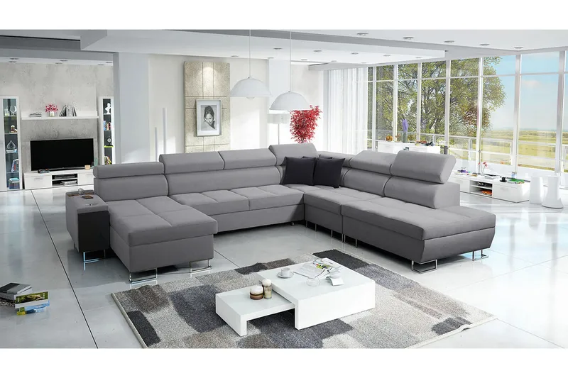Morenia Bäddsoffa m. Divan och Schäslong - Möbler - Soffa - Bäddsoffa