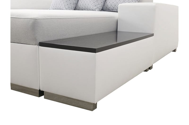 Mumtaz U-Bäddsoffa Divan Höger - Vit/Ljusgrå - Möbler - Soffa - Bäddsoffa