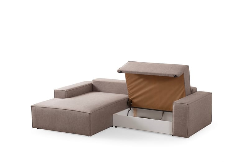Munehiro Hörnbäddsoffa - Brun - Möbler - Soffa - Bäddsoffa