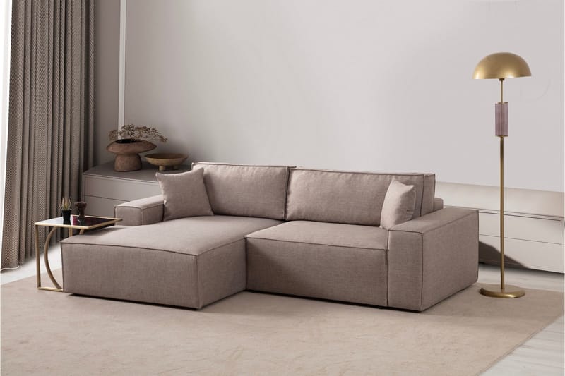 Munehiro Hörnbäddsoffa - Brun - Möbler - Soffa - Bäddsoffa