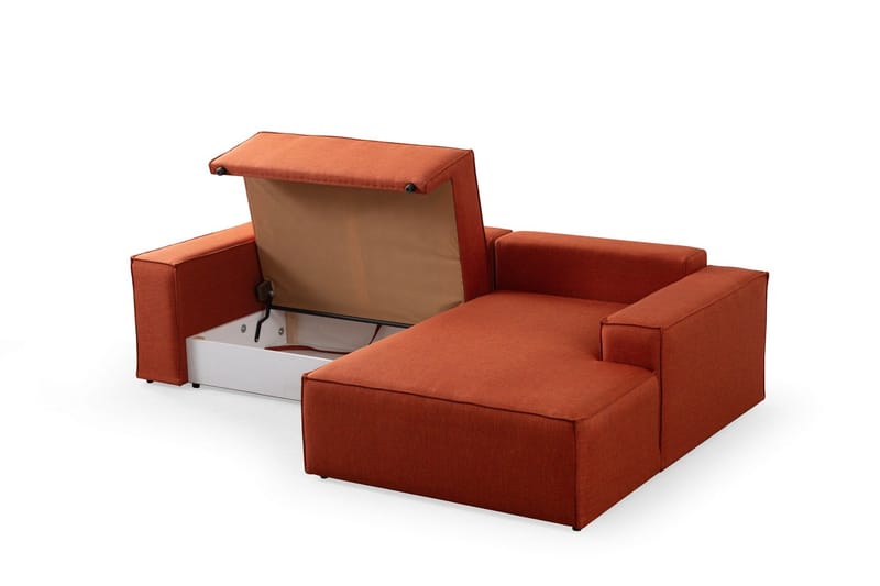 Munehiro Hörnbäddsoffa - Orange - Möbler - Soffa - Bäddsoffa