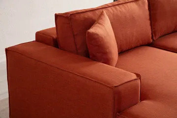 Munehiro Hörnbäddsoffa - Orange - Möbler - Soffa - Bäddsoffa