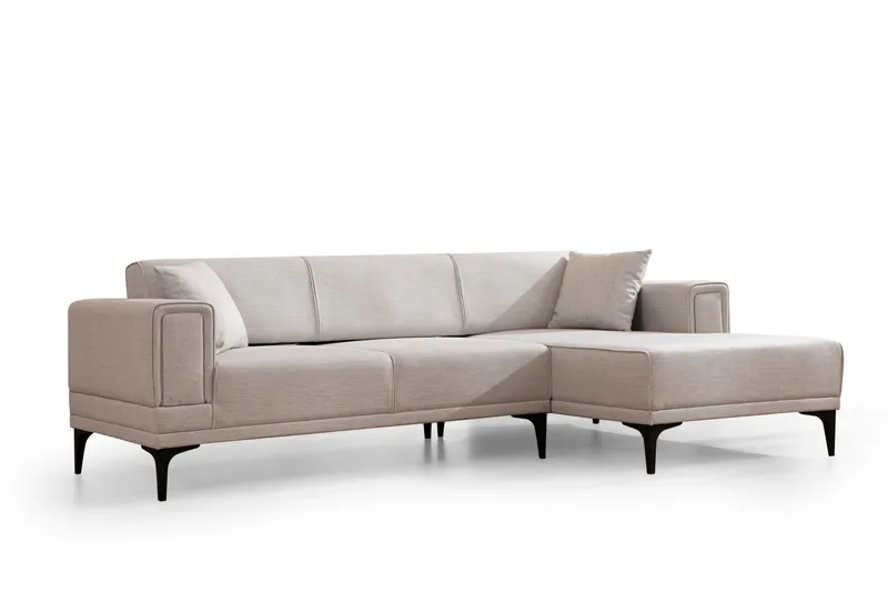 Naoko Bäddsoffa med divan - Beige - Möbler - Soffa - Bäddsoffa