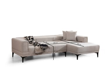Naoko Bäddsoffa med divan - Beige - Möbler - Soffa - Bäddsoffa