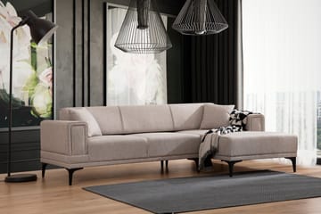 Naoko Bäddsoffa med divan - Ljusbrun - Möbler - Soffa - Bäddsoffa