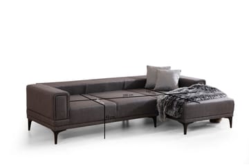 Naoko Bäddsoffa med divan - Mörkgrå - Möbler - Soffa - Bäddsoffa