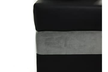 Naoma 3-sits Bäddsoffa med Divan L-formad Vänster med Förvar - Sammet/Grå - Möbler - Soffa - Bäddsoffa