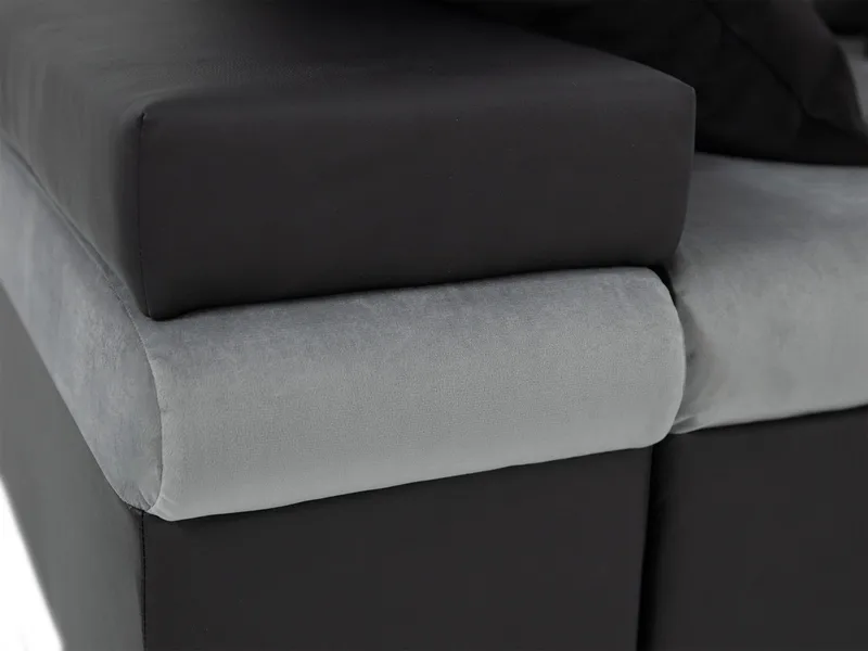 Naoma 4-sits Bäddsoffa divan höger med förvaring - svart - Möbler - Soffa - Bäddsoffa