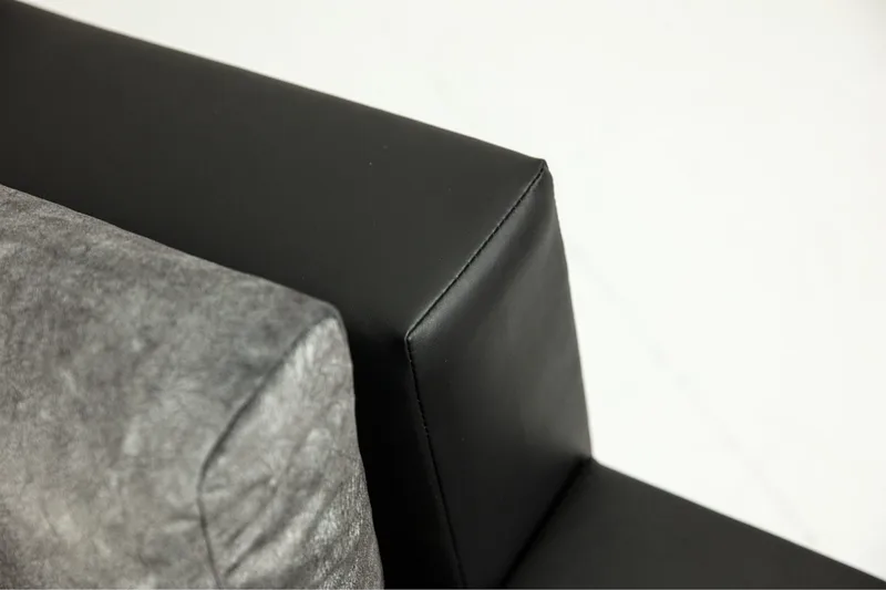 Naoma Bäddbar Hörnsoffa Universal 135x216 cm med Förvaring i Sammet - Rosa|Grå - Möbler - Soffa - Bäddsoffa