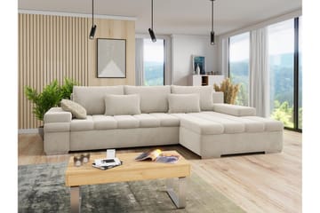 Naoma Bäddsoffa med Divan 4-sits - Beige - Möbler - Soffa - Bäddsoffa