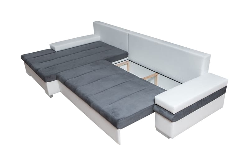 Naoma Bäddsoffa med Divan 4-sits - Grå - Möbler - Soffa - Bäddsoffa