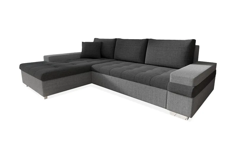 Naoma Divanbäddsoffa 274x182x83 cm - Grå - Möbler - Soffa - Bäddsoffa