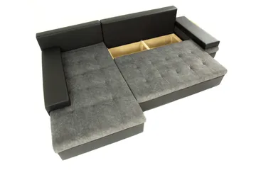 Naoma mini hörnsoffa - Rosa/Grå - Möbler - Soffa - Bäddsoffa