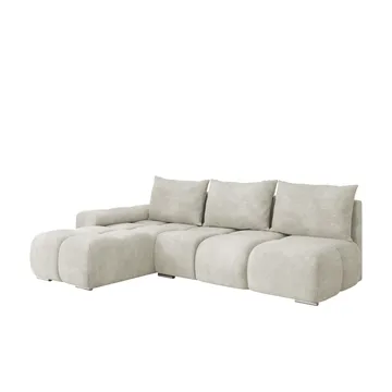 Nessa 4-sits Bäddsoffa divan vänster med förvaring - beige - Möbler - Soffa - Bäddsoffa